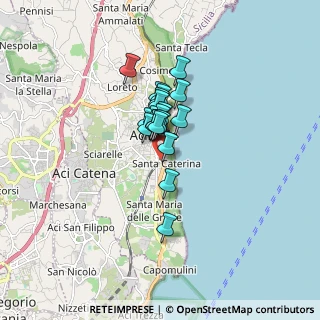 Mappa Via Santa Caterina, 95024 Acireale CT, Italia (1.126)