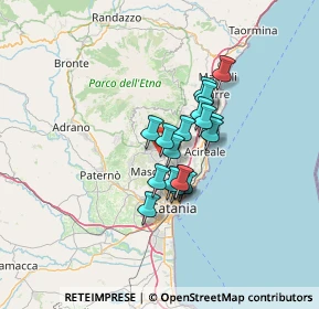 Mappa Via delle Ginestre, 95030 Pedara CT, Italia (9.76333)