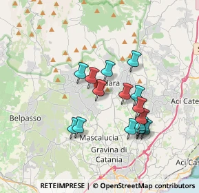 Mappa Via delle Ginestre, 95030 Pedara CT, Italia (3.4925)