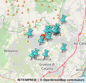 Mappa Via delle Ginestre, 95030 Pedara CT, Italia (2.89571)