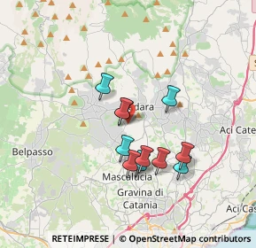 Mappa Via delle Ginestre, 95030 Pedara CT, Italia (3.09455)