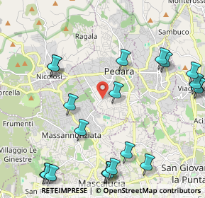 Mappa Via delle Ginestre, 95030 Pedara CT, Italia (3.111)