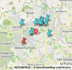 Mappa Via delle Ginestre, 95030 Pedara CT, Italia (1.37833)