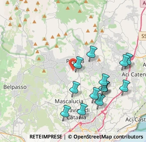 Mappa Via Alcide De Gasperi, 95030 Pedara CT, Italia (4.57538)