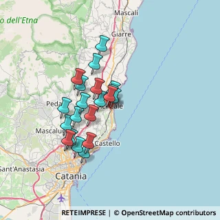 Mappa Via SS. Crocifisso, 95024 Acireale CT, Italia (6.263)