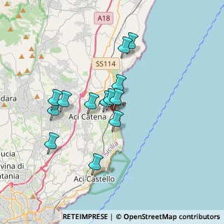 Mappa Via SS. Crocifisso, 95024 Acireale CT, Italia (3.37615)
