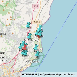 Mappa Via SS. Crocifisso, 95024 Acireale CT, Italia (3.86308)