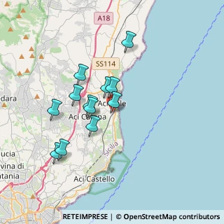 Mappa Via SS. Crocifisso, 95024 Acireale CT, Italia (3.40667)