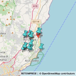 Mappa Via SS. Crocifisso, 95024 Acireale CT, Italia (3.2275)
