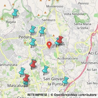 Mappa Via Fratelli Rosselli, 95039 Trecastagni CT, Italia (2.80923)