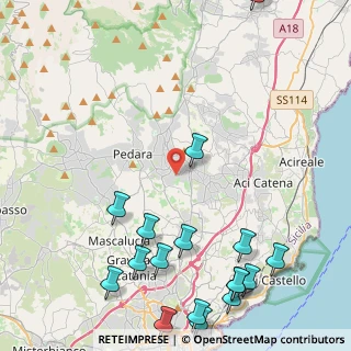 Mappa Via Fratelli Rosselli, 95039 Trecastagni CT, Italia (6.84882)