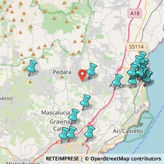 Mappa Via Fratelli Rosselli, 95039 Trecastagni CT, Italia (6.0385)