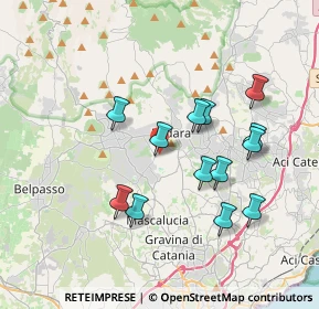 Mappa Via del Giacinto, 95030 Pedara CT, Italia (3.87308)