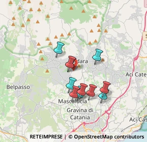 Mappa Via del Giacinto, 95030 Pedara CT, Italia (3.09364)