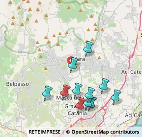 Mappa Via del Giacinto, 95030 Pedara CT, Italia (4.49273)