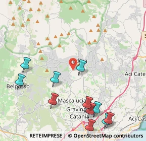 Mappa Via del Giacinto, 95030 Pedara CT, Italia (6.31923)