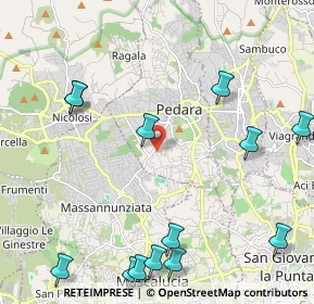 Mappa Via del Giacinto, 95030 Pedara CT, Italia (3.17308)