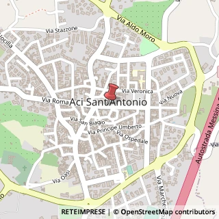 Mappa Via Vittorio Emanuele, 9, 95025 Aci Sant'Antonio, Catania (Sicilia)