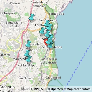 Mappa Via Mariano Panebianco, 95024 Acireale CT, Italia (1.40615)