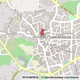Mappa Via Roma, 66, 95025 Aci Sant'Antonio, Catania (Sicilia)