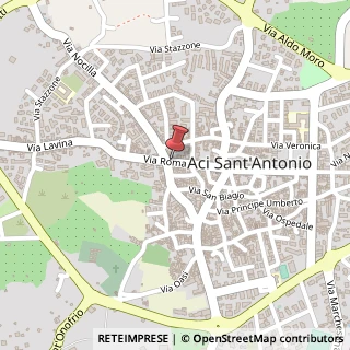 Mappa Via Roma, 70 b, 95025 Aci Sant'Antonio, Catania (Sicilia)
