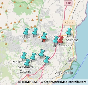 Mappa Via Vittorio Emanuele, 95029 Viagrande CT, Italia (3.76455)