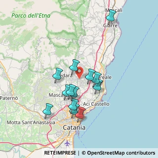 Mappa Via Guglielmo Marconi, 95039 Viagrande CT, Italia (7.34615)