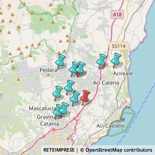 Mappa Via Guglielmo Marconi, 95039 Viagrande CT, Italia (3.31273)