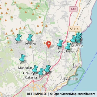 Mappa Via Guglielmo Marconi, 95039 Viagrande CT, Italia (5.20429)