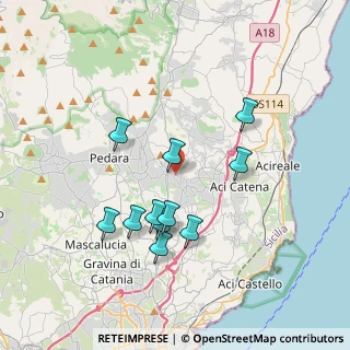 Mappa Via Guglielmo Marconi, 95039 Viagrande CT, Italia (3.79091)