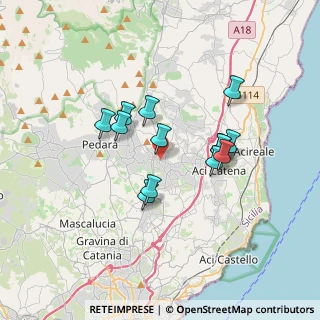 Mappa Via Guglielmo Marconi, 95039 Viagrande CT, Italia (3.16846)