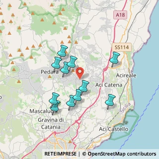Mappa Via Guglielmo Marconi, 95039 Viagrande CT, Italia (3.55455)