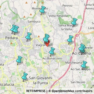 Mappa Via Guglielmo Marconi, 95039 Viagrande CT, Italia (2.83786)