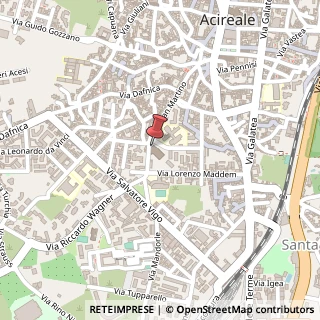 Mappa Via San Martino, 4, 95024 Acireale, Catania (Sicilia)
