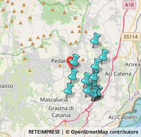 Mappa C.so Cristoforo Colombo, 95039 Trecastagni CT, Italia (3.59214)