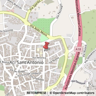 Mappa Via Nicola Maugeri, 5, 95025 Aci Sant'Antonio, Catania (Sicilia)