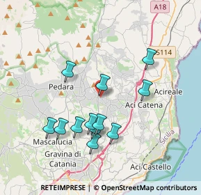 Mappa Via Alessando Manzoni, 95029 Viagrande CT, Italia (3.92583)