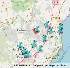 Mappa Via Alessando Manzoni, 95029 Viagrande CT, Italia (4.5675)