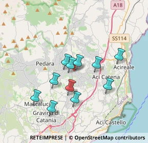 Mappa Via Alessando Manzoni, 95029 Viagrande CT, Italia (3.39)