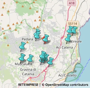 Mappa Via Alessandro Manzoni, 95029 Viagrande CT, Italia (4.03667)