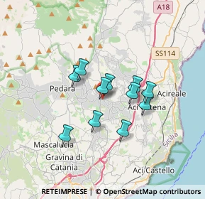 Mappa Via Alessandro Manzoni, 95029 Viagrande CT, Italia (2.75818)