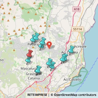 Mappa Viale della Regione, 95039 Viagrande CT, Italia (4.00154)