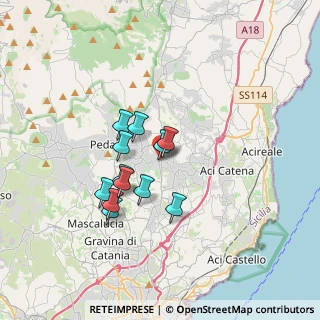 Mappa Viale della Regione, 95039 Viagrande CT, Italia (3.0175)