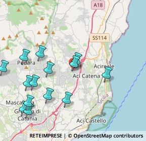 Mappa Via Vincenzo Bellini, 95025 Aci Sant'Antonio CT, Italia (5.17214)