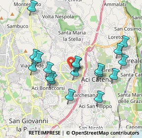 Mappa Via Vincenzo Bellini, 95025 Aci Sant'Antonio CT, Italia (2.10833)