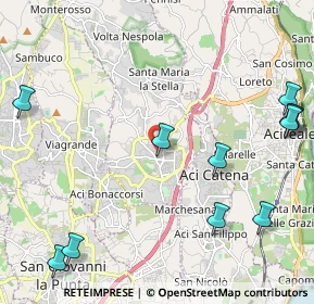 Mappa Via Vincenzo Bellini, 95025 Aci Sant'Antonio CT, Italia (3.22636)