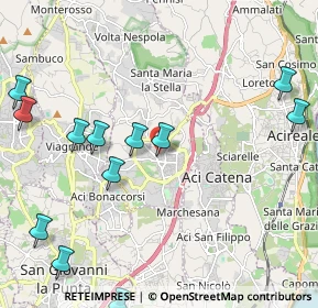 Mappa Via Vincenzo Bellini, 95025 Aci Sant'Antonio CT, Italia (2.9875)