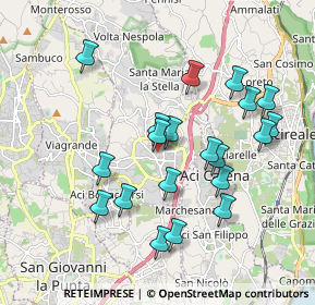 Mappa Via Vincenzo Bellini, 95025 Aci Sant'Antonio CT, Italia (2.05)