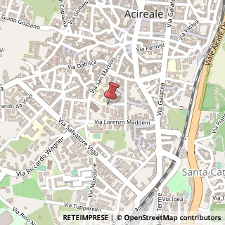 Mappa Via Alfio Fichera, 4, 95024 Acireale, Catania (Sicilia)