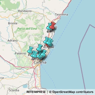 Mappa Via Antonio Pacinotti, 95024 Acireale CT, Italia (10.80118)